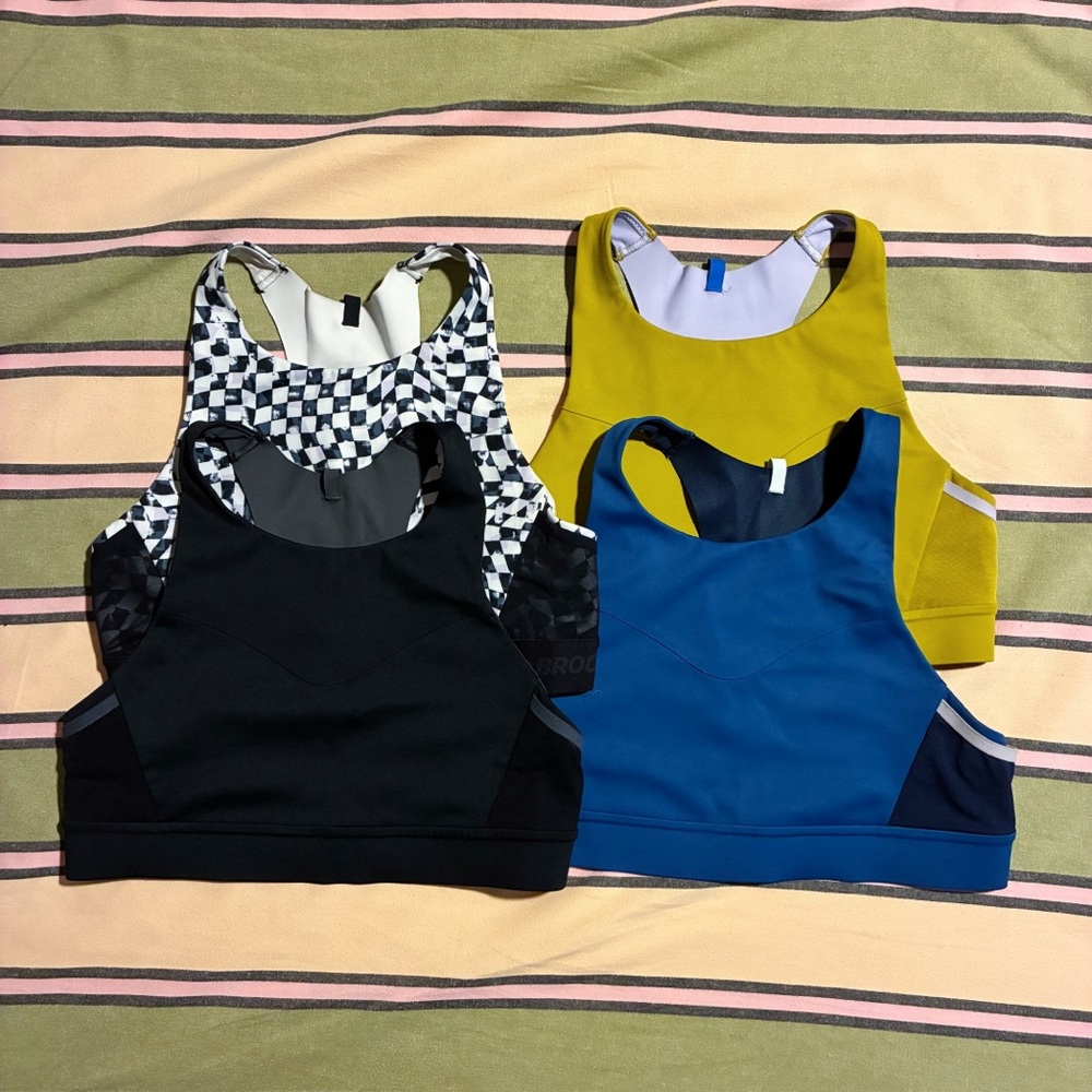 Brooks Drive 3 Pocket Sports Bra - 34AB 4 bra bundle